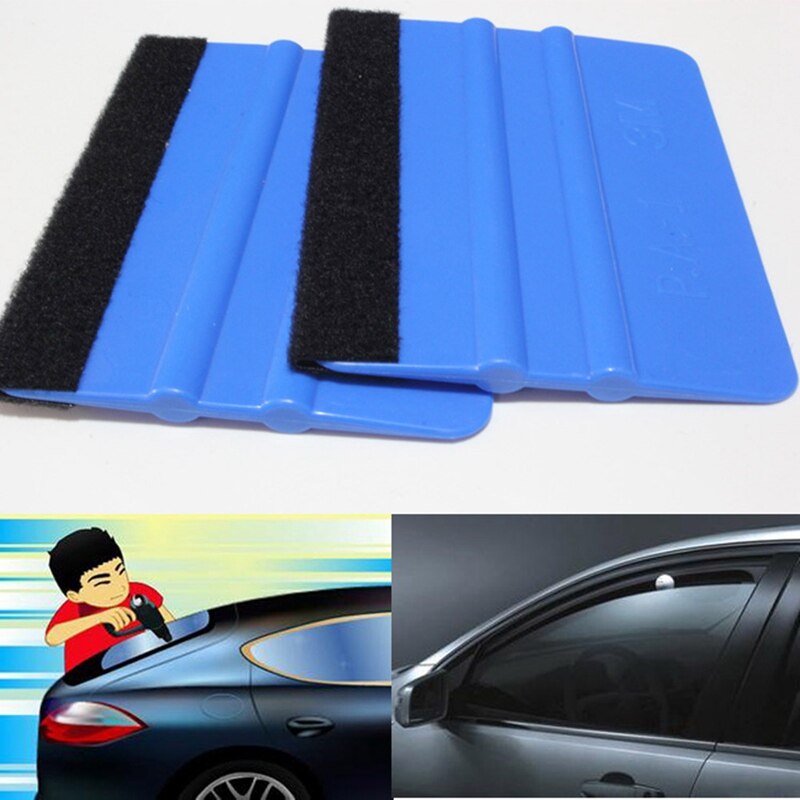 Red Window Film Tint Tools Tint Squeegee Scraper Sealant Kit Car Home Square Patch Scraper Tool Hard Material