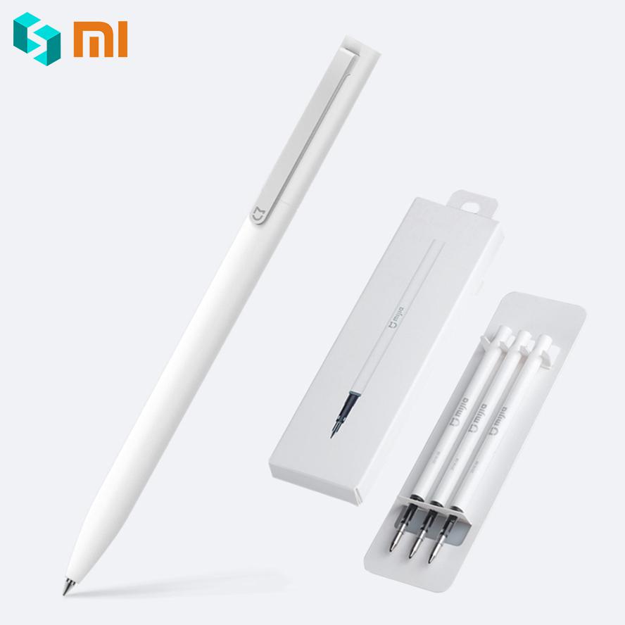 Vor mi um Original Xiao mi mi jia Stift mit 0,5mm Schweizer Nachfüllung 143mm Rollen Rolle Ball mi xio mi Zeichen Unterzeichnung Kugelschreiber Schwarz Tinte