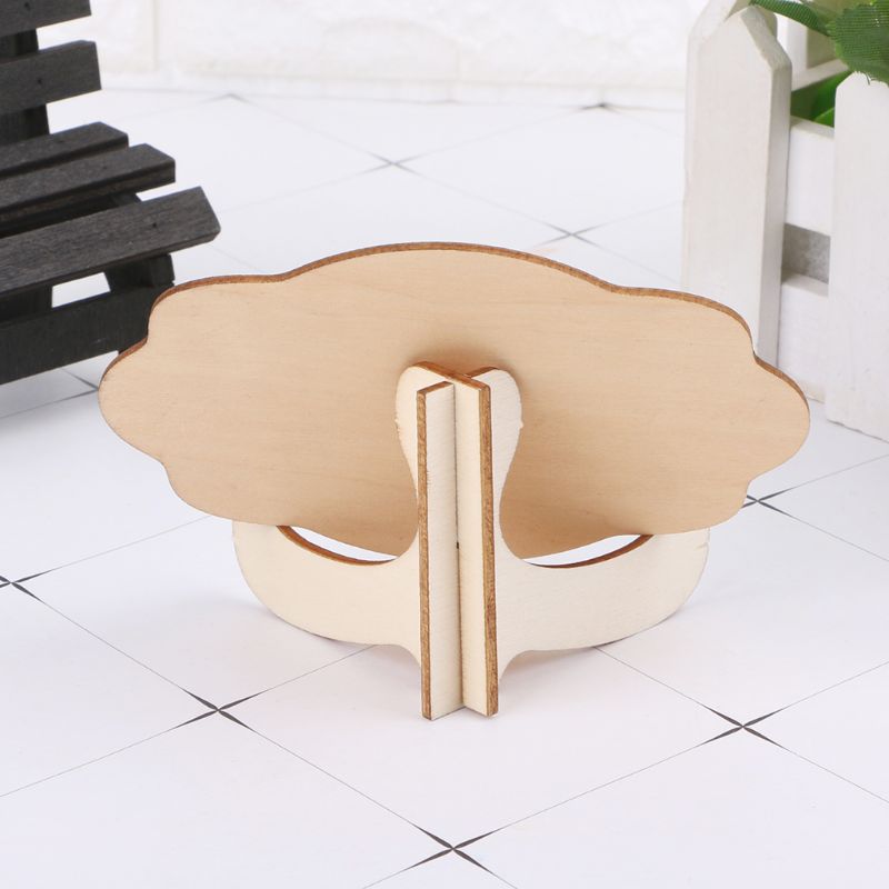 10 stücke Holz Mini Tafel Wolke bilden Tisch Zeichen Memo Nachricht Stehen Kreide Bord Hochzeit Party Dekoration Lieferungen