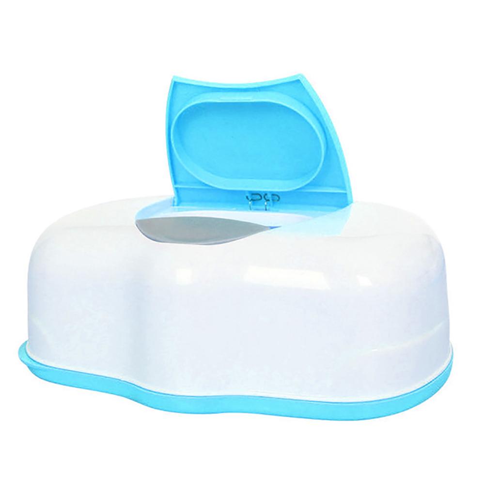 Babydoekjes Dispenser Herbruikbare Draagbare Verzegelde Doekjes Vochtig Houden Natte Doekjes Houder Case # Bo: Blue