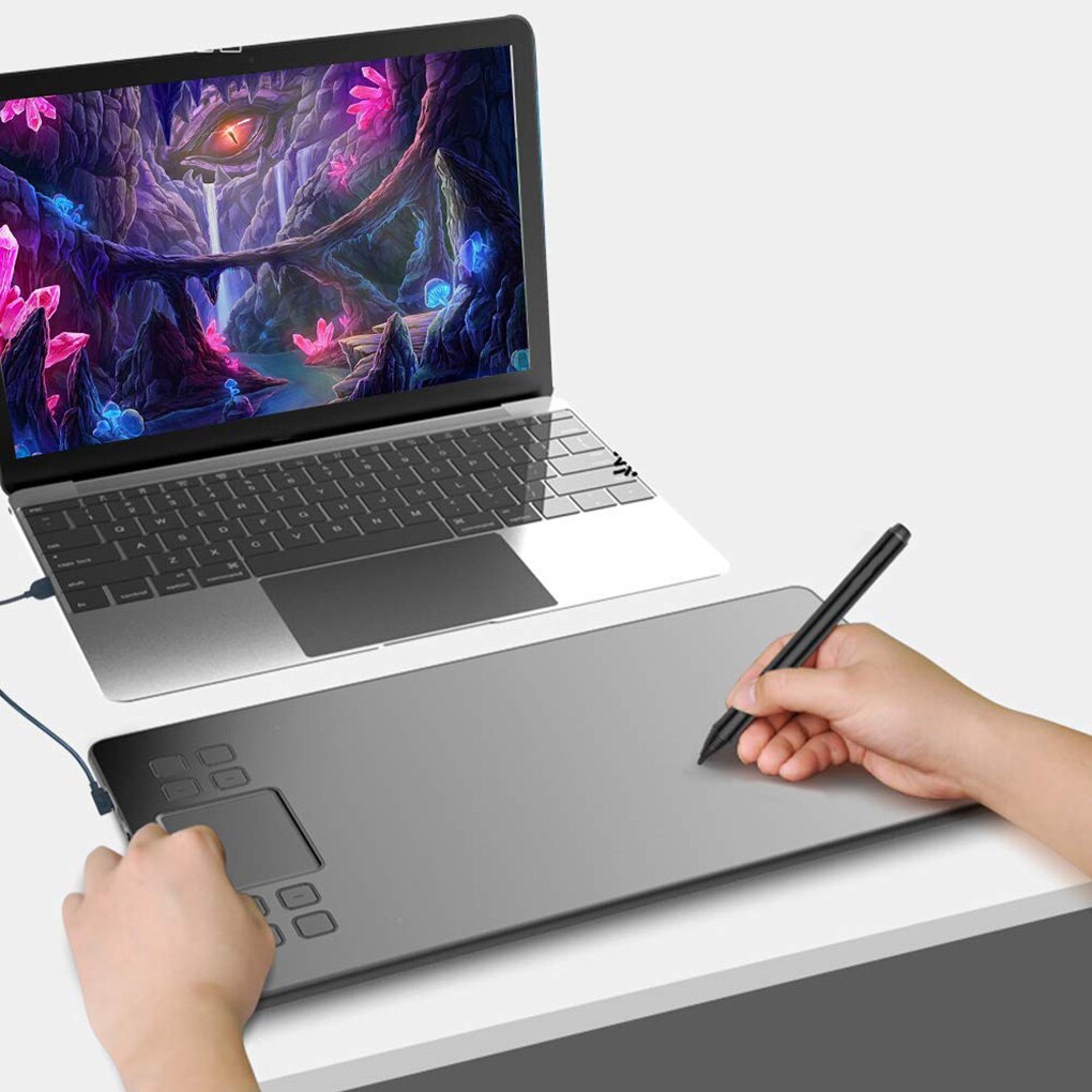 VEIKK Graphics Drawing Tablet with 8192 Pressure Sensitivity Battery-Free Passive Pen Digital Pad Tablet Graphic Illustrator A50