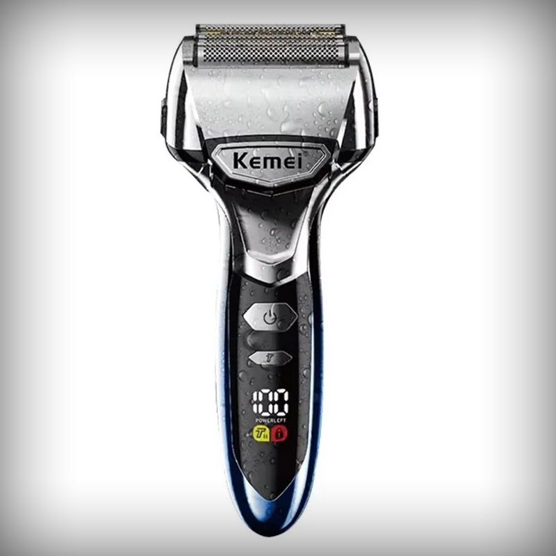 Ipx7 Waterproof Face Electric Shaver Km-3215 5 Cutter Heads Net Floating Trimmer Hair Razor Shaver
