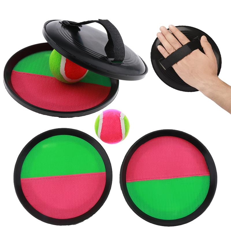 Sticky Ball Toy 2rackets 1ball Children Outdoor Exercise Props Sports Parent-Child Interactive Toys Throw and Catch Balls TMZ