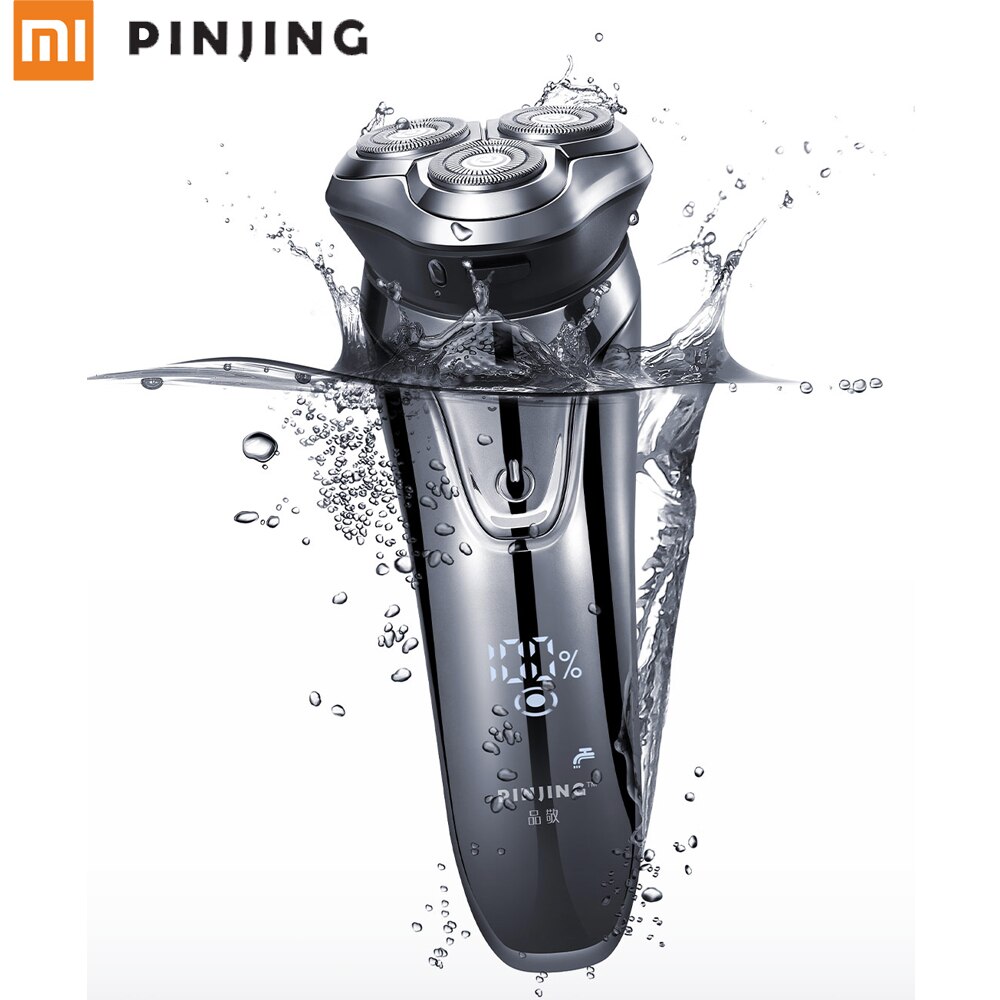 Maquinilla de afeitar eléctrica PINJING ES3 para hombres, con 3 cabezales cortantes maquinilla de afeitar, producto de cadena ecológica Xiaomi resistente al agua, 5: Default Title