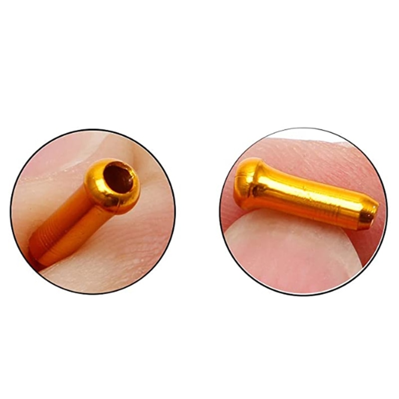 Top500Pcs Cable End Crimp Bike Cable End Caps Cable Caps for Bike Shift Alloy Road Mountain Bike Brake Tips Shifter