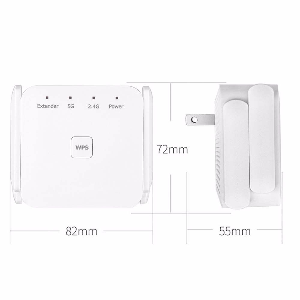 5G WiFi Repeater Wifi Amplifier Signal Wifi Extender Network Wi fi Booster 1200Mbps 5 Ghz Long Range Wireless Wi-fi Repeater
