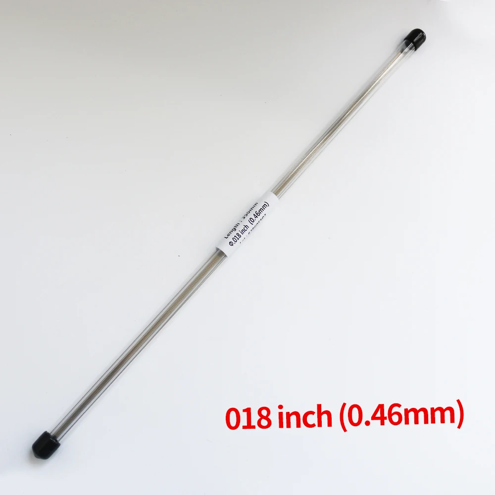 10 unids/pack ortodoncia SS alambre recto de acero inoxidable redondo Rectangular: Plata