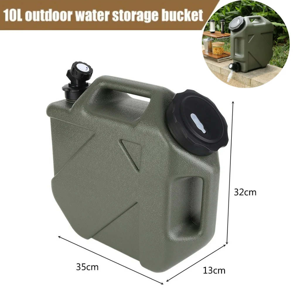 10/11/12L Water Bucket Large Capacity Water Pouch With Detachable Faucet Portable Drinking Water Container Camp Water Bag ﻿: Blue