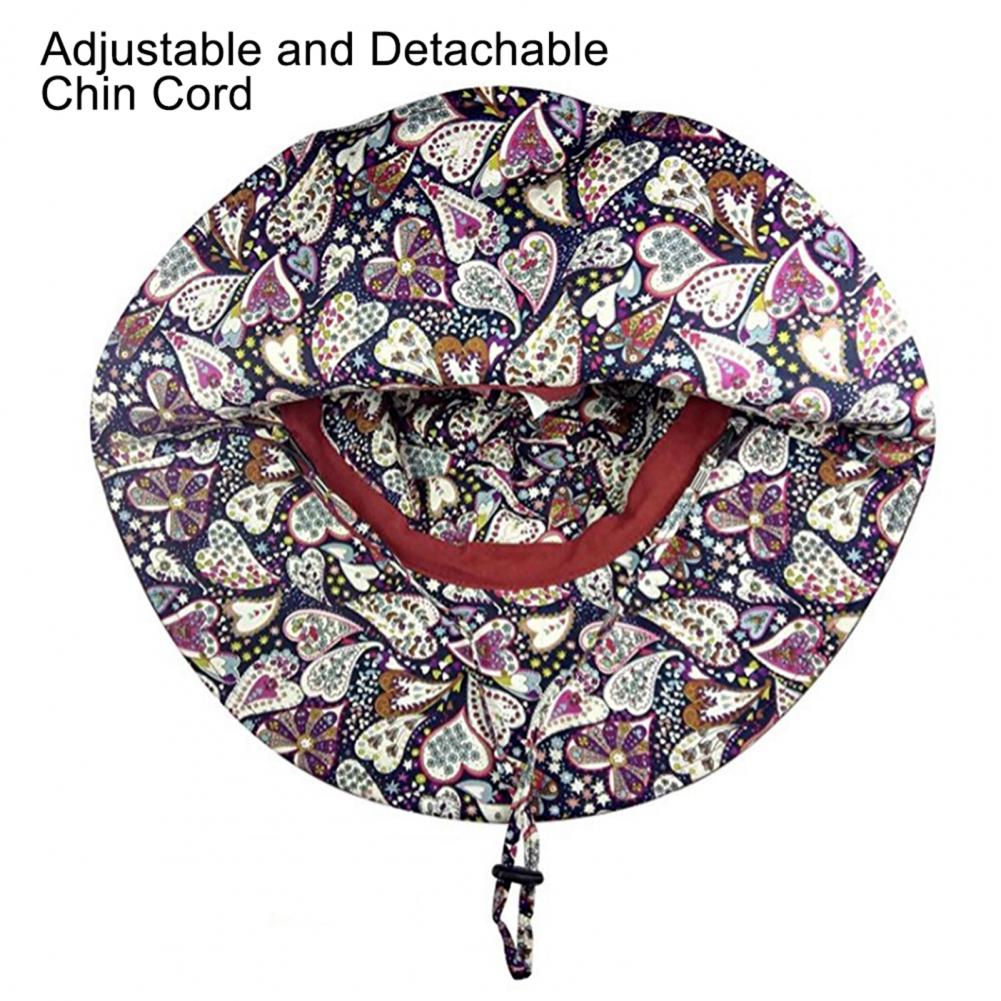 80% Hat Foldable Breathable Wide Brim Sun Protection Cotton Reversible Foldable Cap for Summer