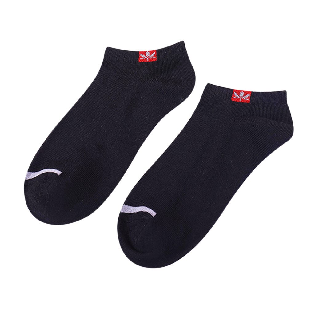Men Stripe Boat Socks Ultra-thin Elastic Short Socks Male Casual Harajuku Breathable Little Pineapple Heap Socks Py6: Black