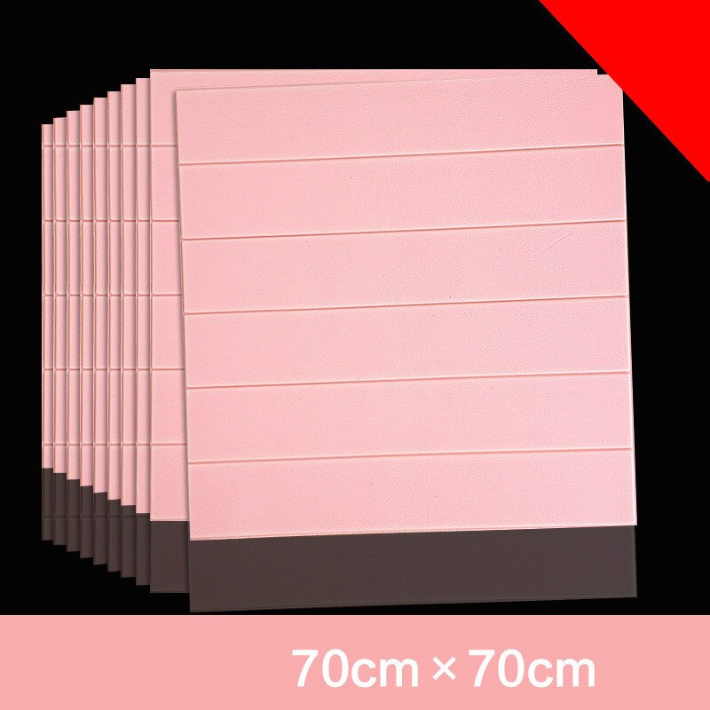 3D Stereo Wall Stickers Waterproof Moisture Proof Mildew Foam Wallpaper Self-adhesive Decorative Ceiling Wood Grain Stickers: G