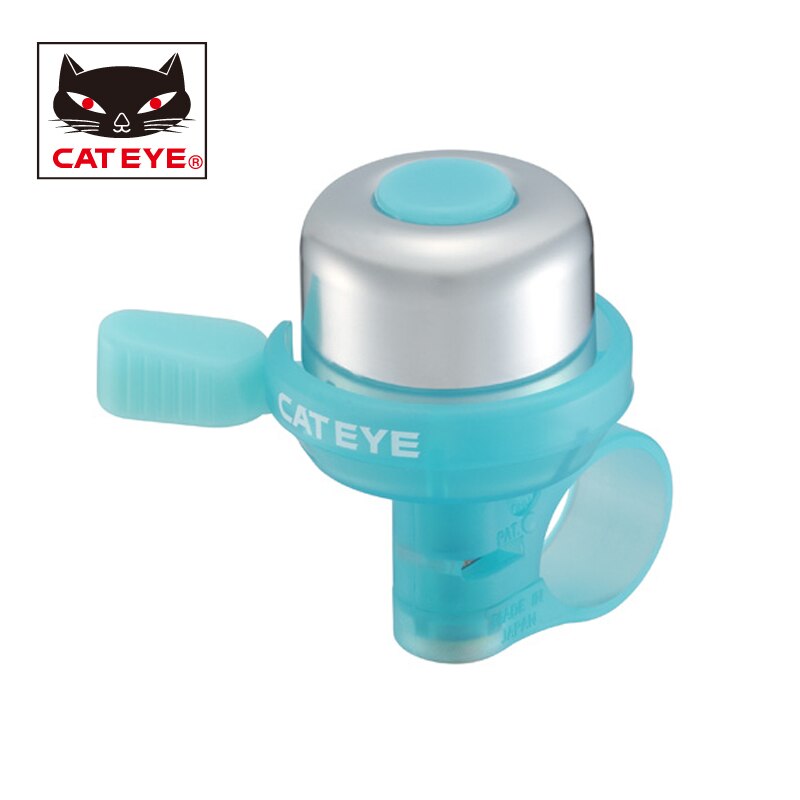 Cateye cykelklokke mtb landevejscykel kobber 90db horn klokke 2.2-25.4 mm styr klokkehorn lyder luftalarm ringer klokker pb -1000: Blåbær
