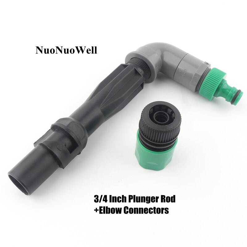 3/4" 1" Male Thread Plastic Quick Water Intake Valve Garden Lawn Irrigation Car Washing Connection Water Hydrant Elbow Connector: 3I4 Inch Rod  Elbow