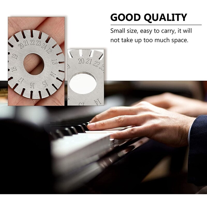 Piano String Measurer Stainless Steel Piano Tuner Piano String Tuning Accessory Fits Most Pianos