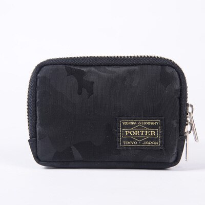 Men Wallet Nylon Cloth Short Wallet Female Handbag Casual Women Wallets Youth Purse: Black camouflage