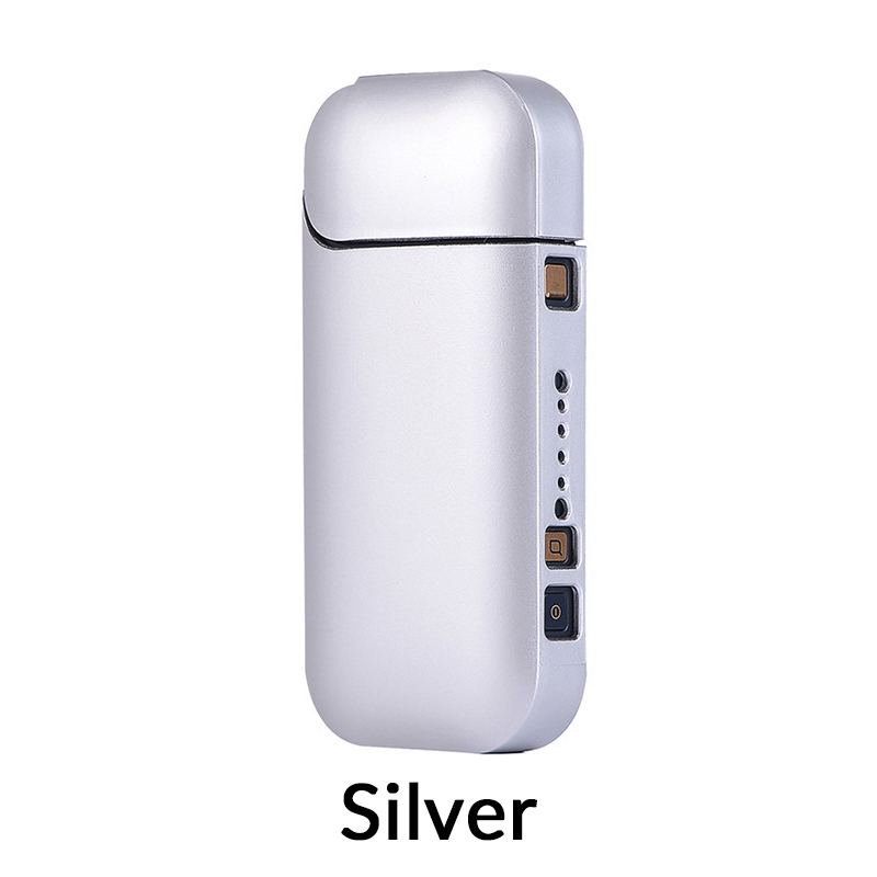 Volcanee PC Case For IQOS 2.4 Plus Antidust Decorative Pretective Case Sleeve E Ciagarette Mod Vape Accessories: Silver / 2pcs