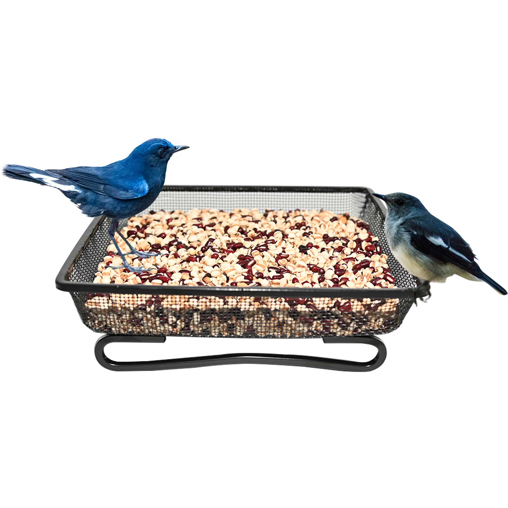 Automatic Feeder Bird Food Ground Hummingbird Feeder Metal Mesh Platform Seed Tray for Outdoor Feeders Villa Garden Decoration