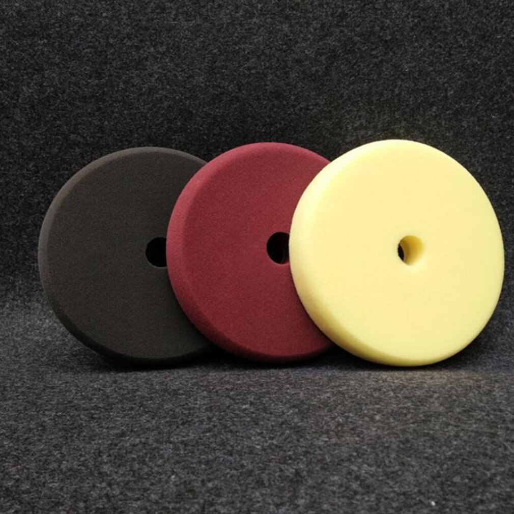 3pcs/set 6 inch/7 inch Sponge Polishing Disc Flat Restoring Disc Polishing Wheel Disc Grinding Self-adhesive Sponge Disc