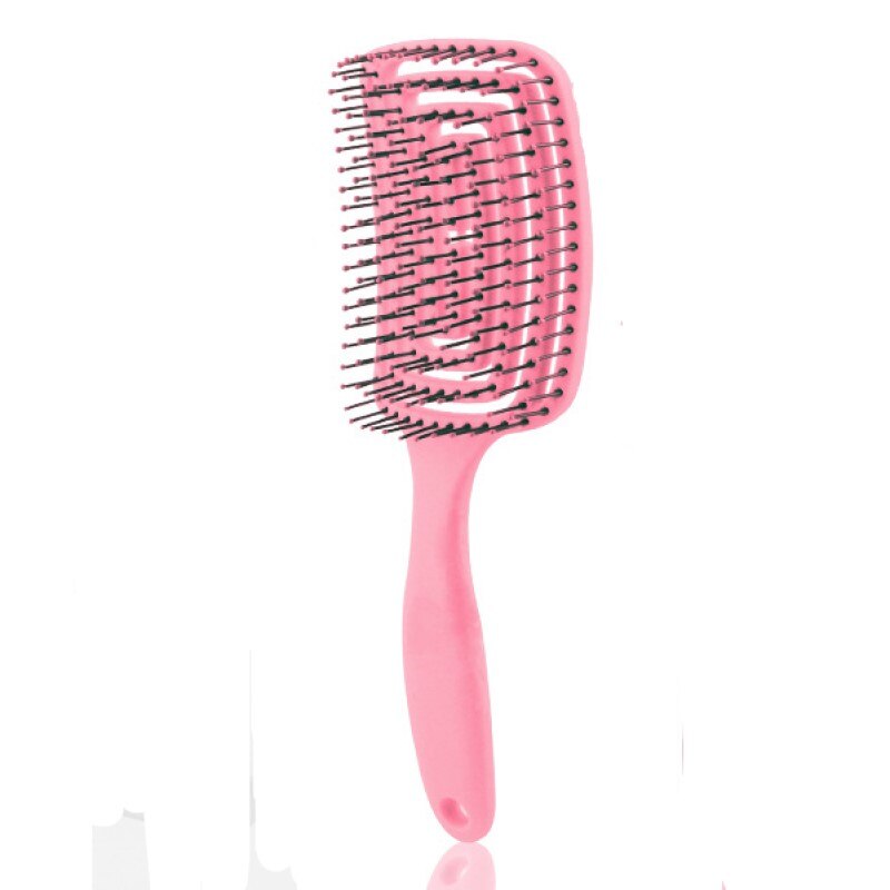 Yblntek dettangling hair hash hår kam sæt detangler hårbørste til krøllet hår barber tilbehør hårpleje styling værktøjer: Lyserød -2