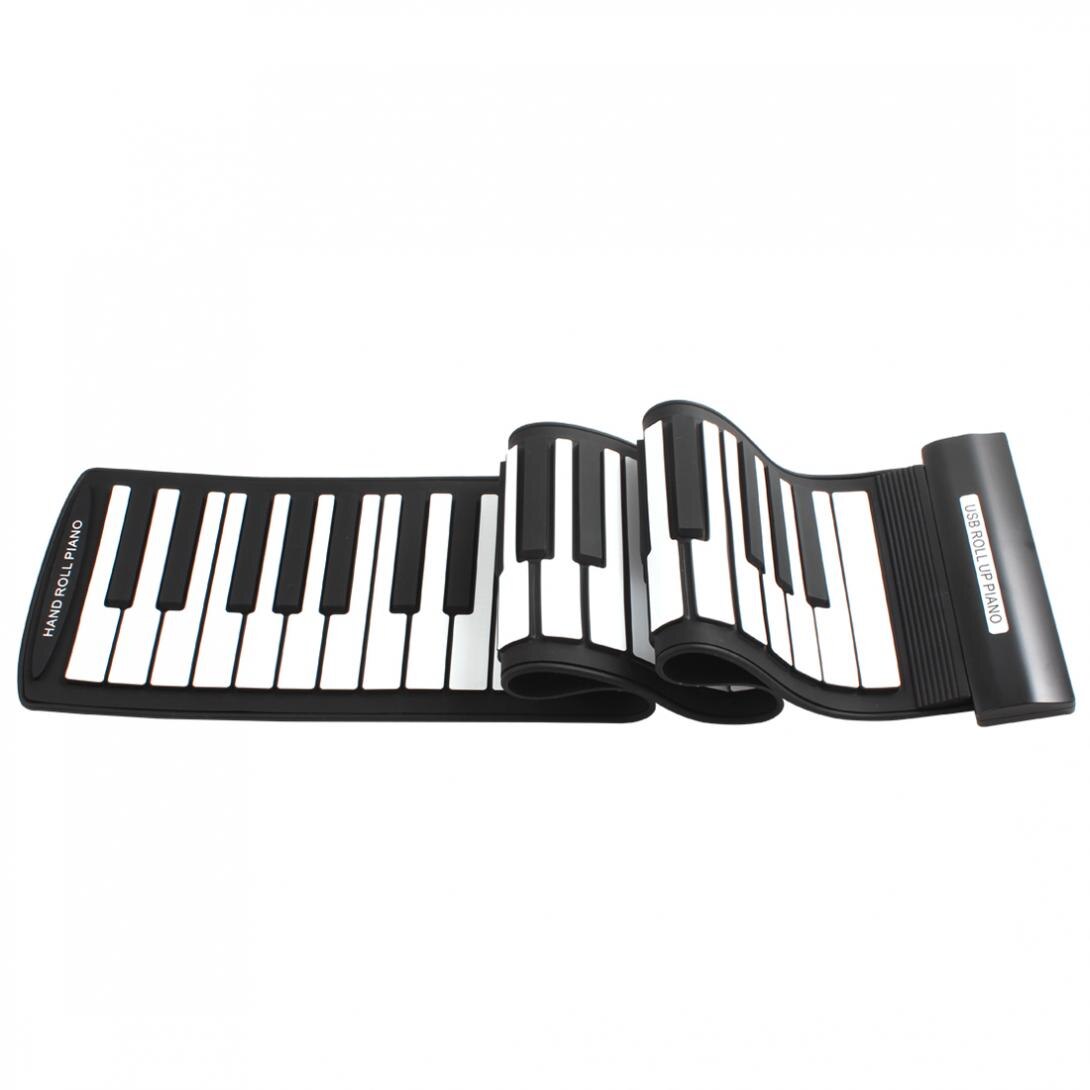 Electronic Organ MD61 Flexible 61Keys MIDI Keyboard Electronic Roll Up Piano for Children