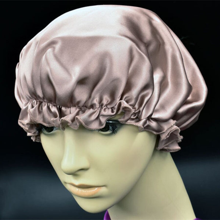 100% Mulberry Seide Kappen für Schlaf Komfortable Weiche Seide Nacht Kappe Hüte Bonnet Beanie Hut Solide Farbe Freies