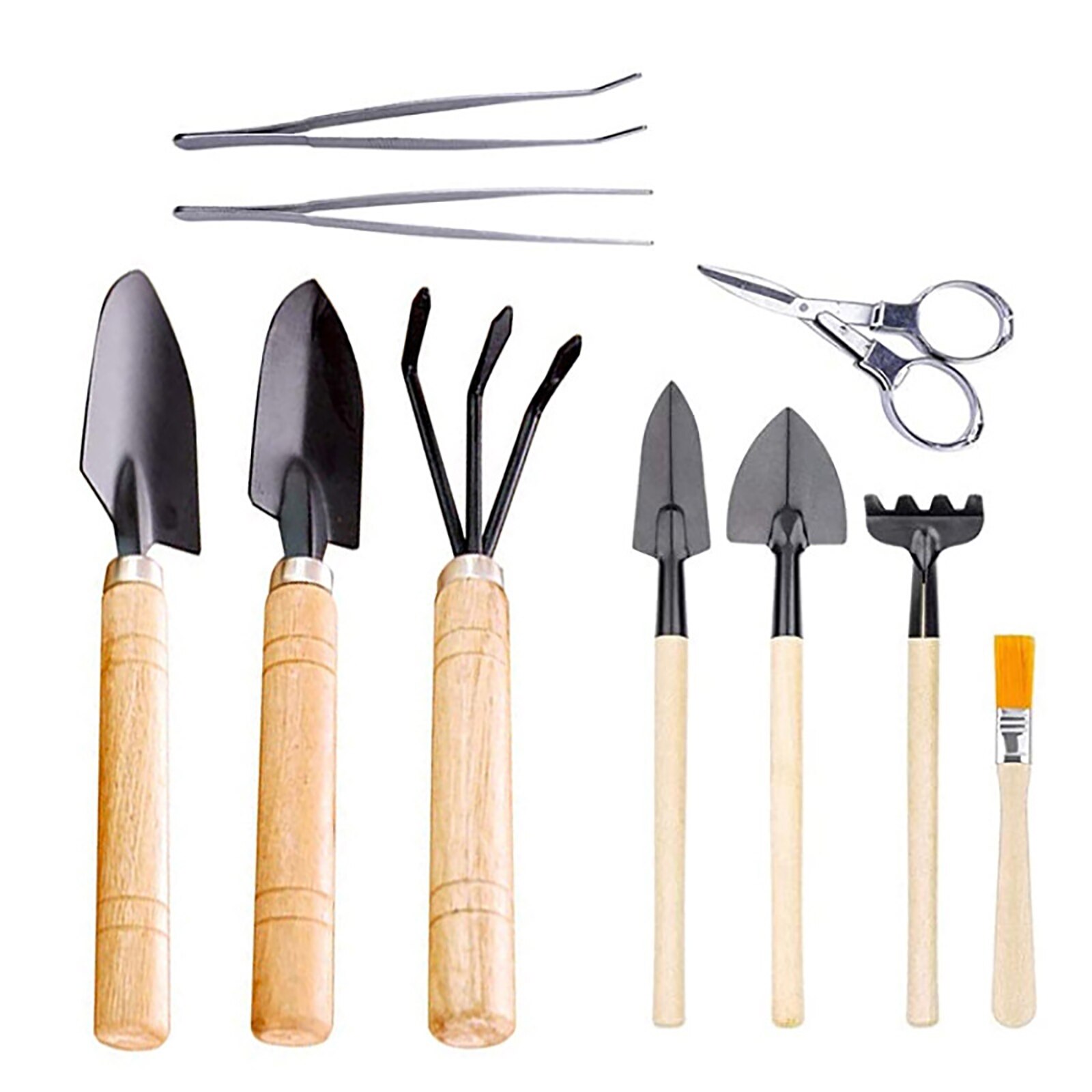 10 Stks/set Planten Gereedschap Tuin Succulent Transplanteren Cultivator Schop Troffel Mini Tuin Accessoires Mini Handvat Tool