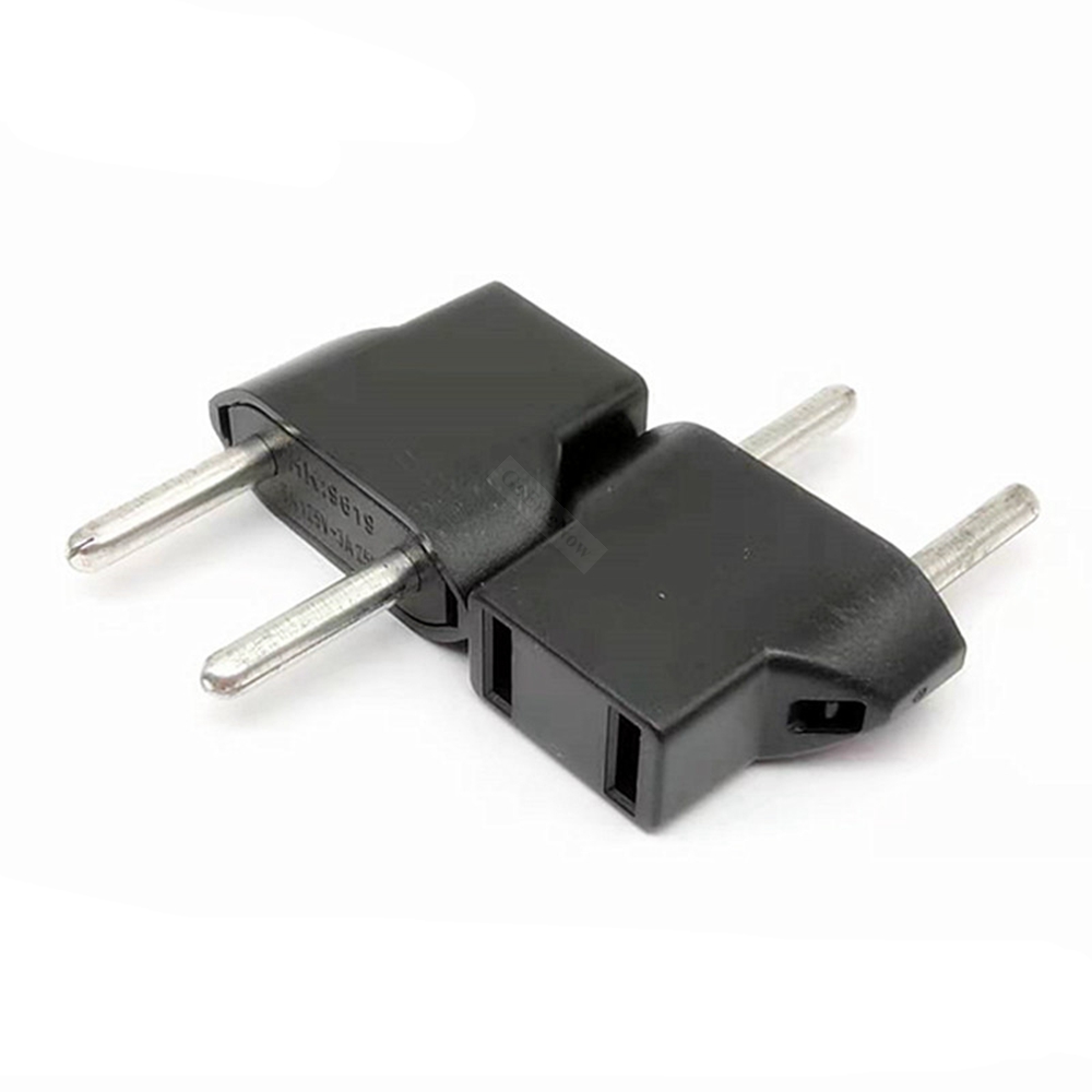 1 stks Europese US EU Plug Adapter Amerikaans Japan China VS Naar EU Euro Travel Power Adapter Plug Outlet Converter Socket: Donkergrijs