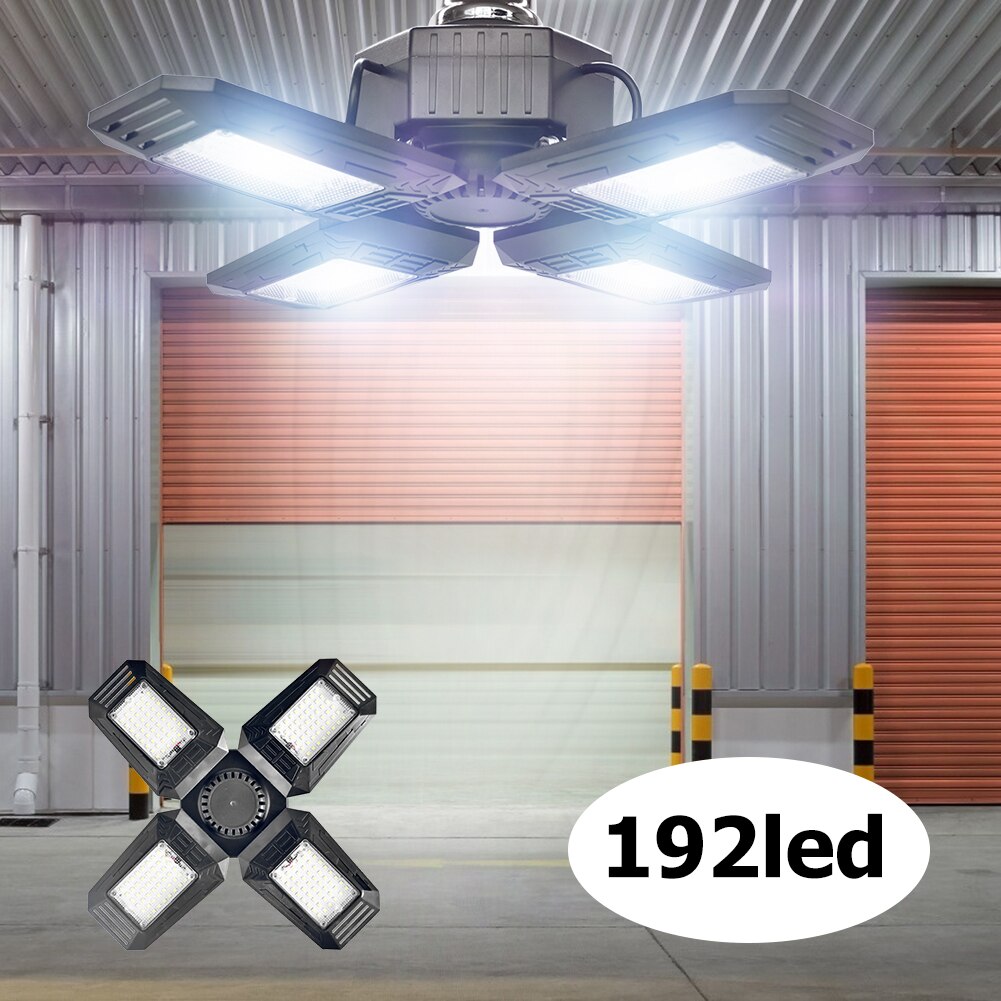 Thuis Magazijn Werkplaats Garage Vouwen Lamp E27 Vervormbare Led Plafondlamp Geleid Garage Verlichting Opvouwbare E27 Lamp