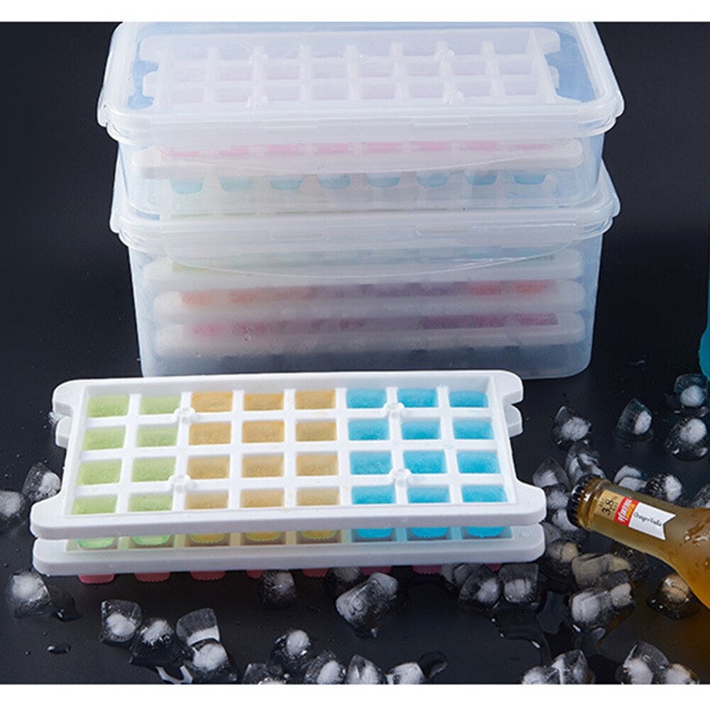 DIY Ice Mold Fruit Ice Cubes 32 Grid Silicone Ice Lattice Mould Bar Home Kitchen Accessories