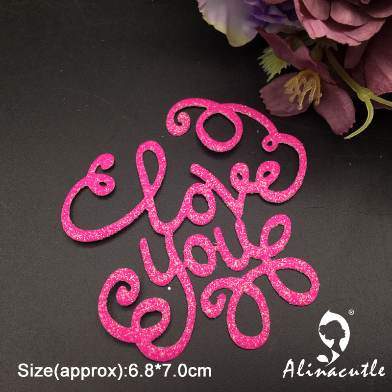 Metal Cutting die Cut Love Happy Valentines Scrapbooking Paper Craft Handmade Card Album Punch Art Cutter Alinacutle Die
