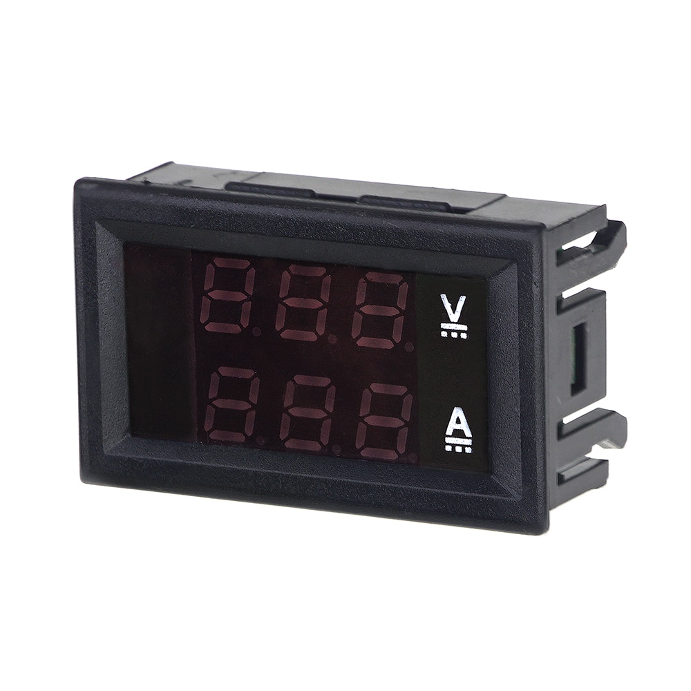 DC 100V 10A voltímetro amperímetro azul + rojo LED Amp doble digital medidor de voltímetro