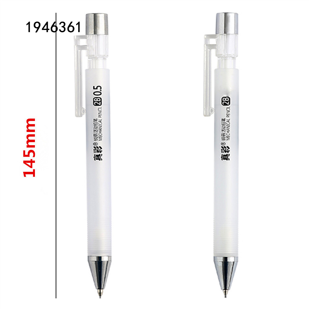 Crayon mécanique automatique blanc 482, Transparent, 0.5mm, stylo à dessin, fournitures scolaires et de bureau