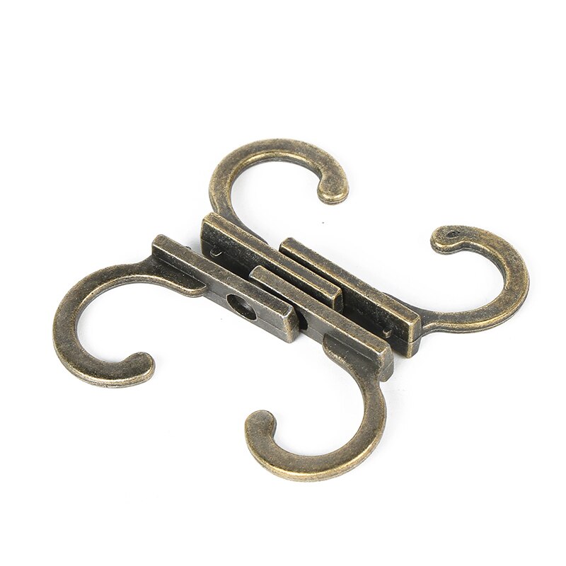 Ganchos decorativos antiguos para colgar ropa, colgador de pared, bata, abrigo, tono bronce, 22x21x8mm, 50 unids/lote