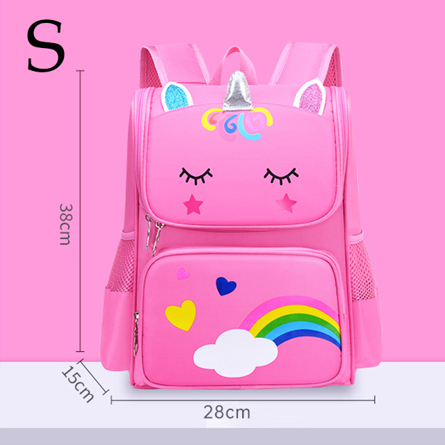 Karikatur-kinderrucksäcke, Kindergarten-schultasche für mädchen und jungen, wasserdichter, orthopädischer schulrucksack, 2022 stück: Rosa-s