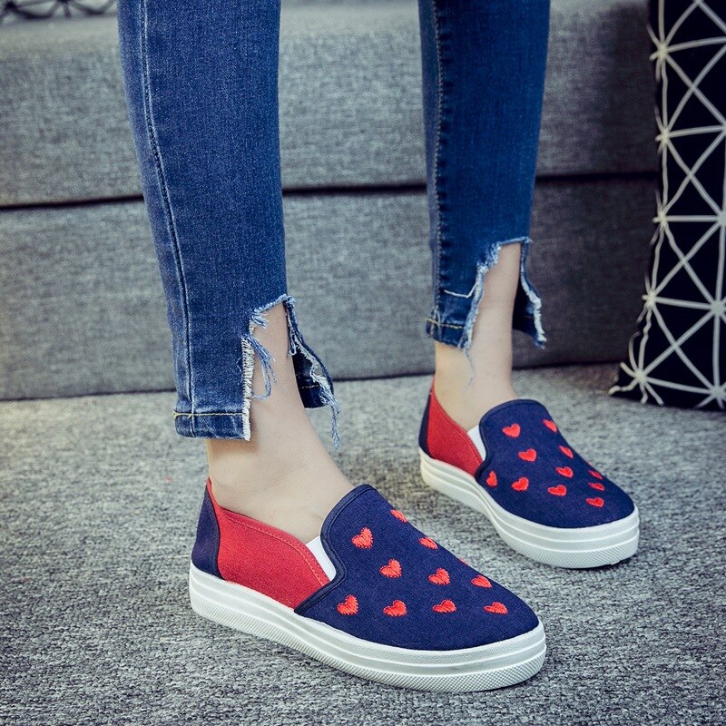 Damesschoenen in grote maten, loafers, platte schoenen, wandelschoenen, lenteschoenen, instappers, platte schoenen voor dames, zomerschoenen, comfortabele damesschoenen: Blauw / 8