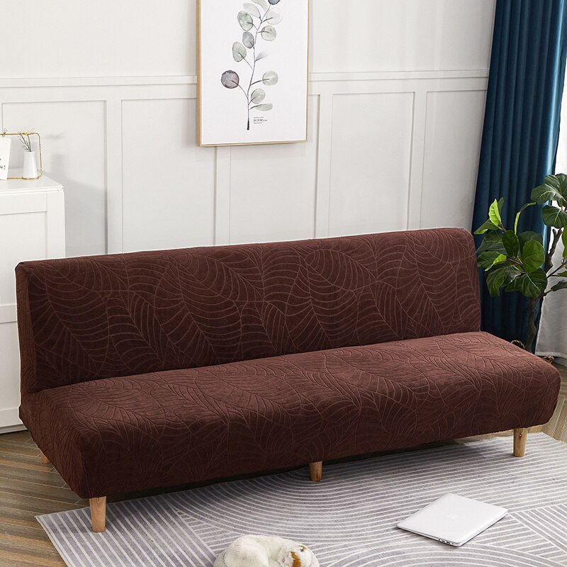 Vedenpitävä vuodesohvan päällinen jacquard yksivärinen sohvan päällinen olohuone joustava all-inclusive sohvapäällinen ilman käsinojia: Kuvio 8