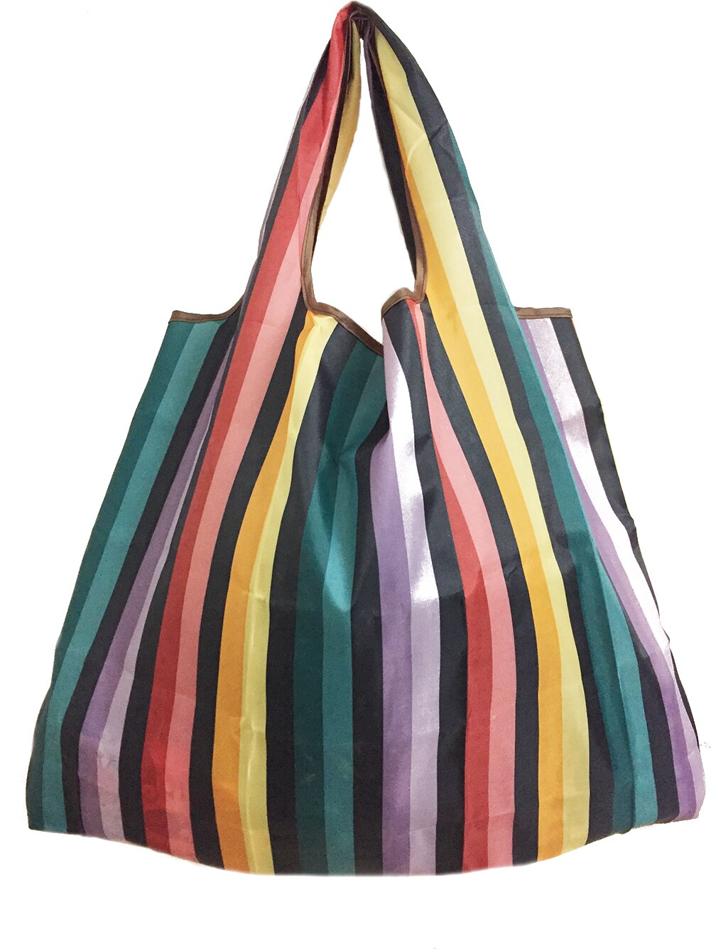 1pc opvouwbare, herbruikbare, nylon eco-handtassen, opbergtassen, reistassen, boodschappentassen: Roze