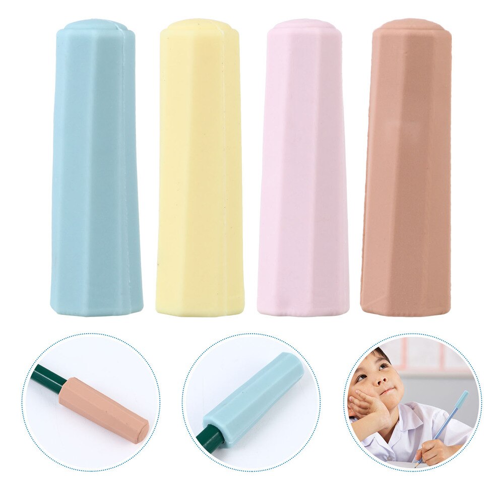 1 Set Cartoon Potlood Cap Sleeve Cover Potlood Extender Protector: As Shown 1