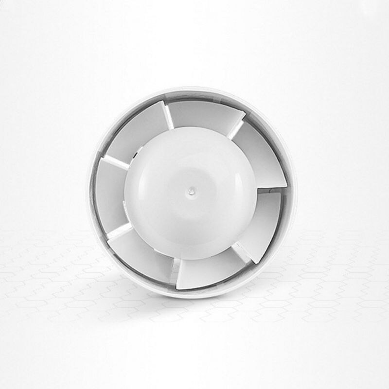 220V 4" Silent Wall Extractor Exhaust Ventilation Fan Air Blower Window Ventilator Vent for Kitchen Bathroom Bedroom