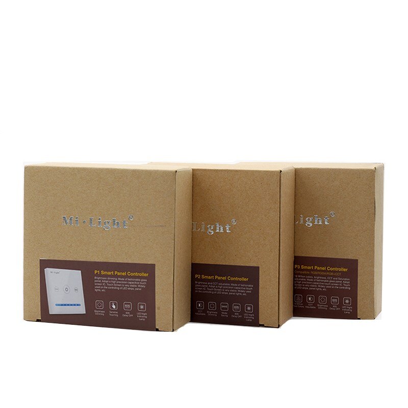 Milight Smart LED Panel Controller P1 P2 P3 Color Temperature Dimmer RGB CCT Wall Mounted Touch Switch Panel Controller