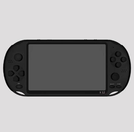 GameSystem 2DATA FROG 4.3/5 Inch DoubleRocker Handheld GameConsole SupportsTV Output X12 Retro PortableHandheld VideoGameConsole: Black5.1inch