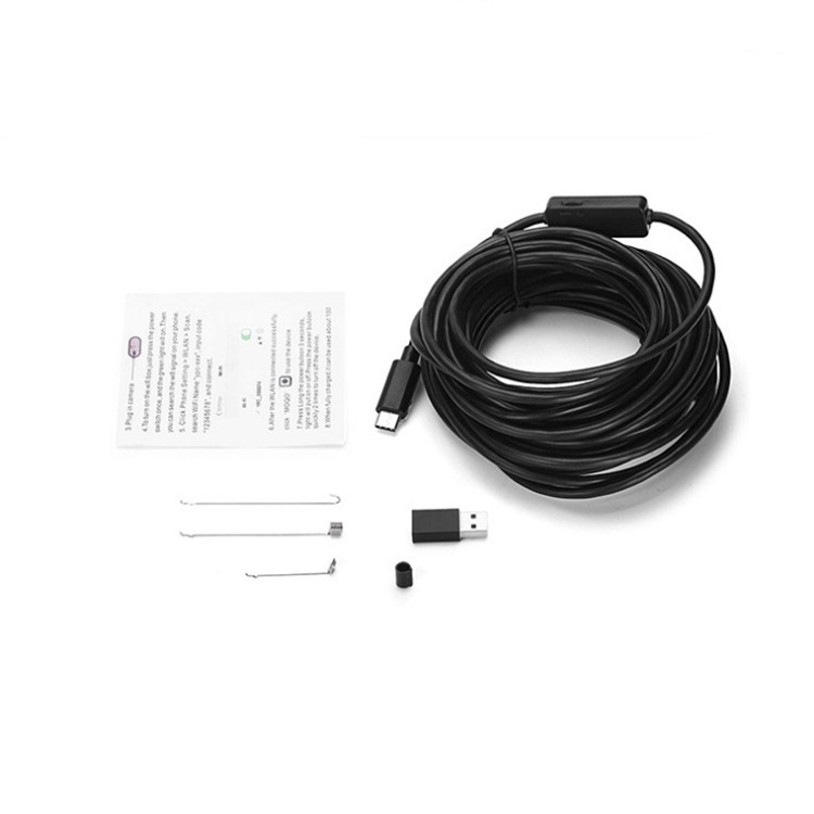 Tipo-C Android 5,5/7mm HD Industrial endoscopio Auto de cámaras de endoscopio impermeable sonda