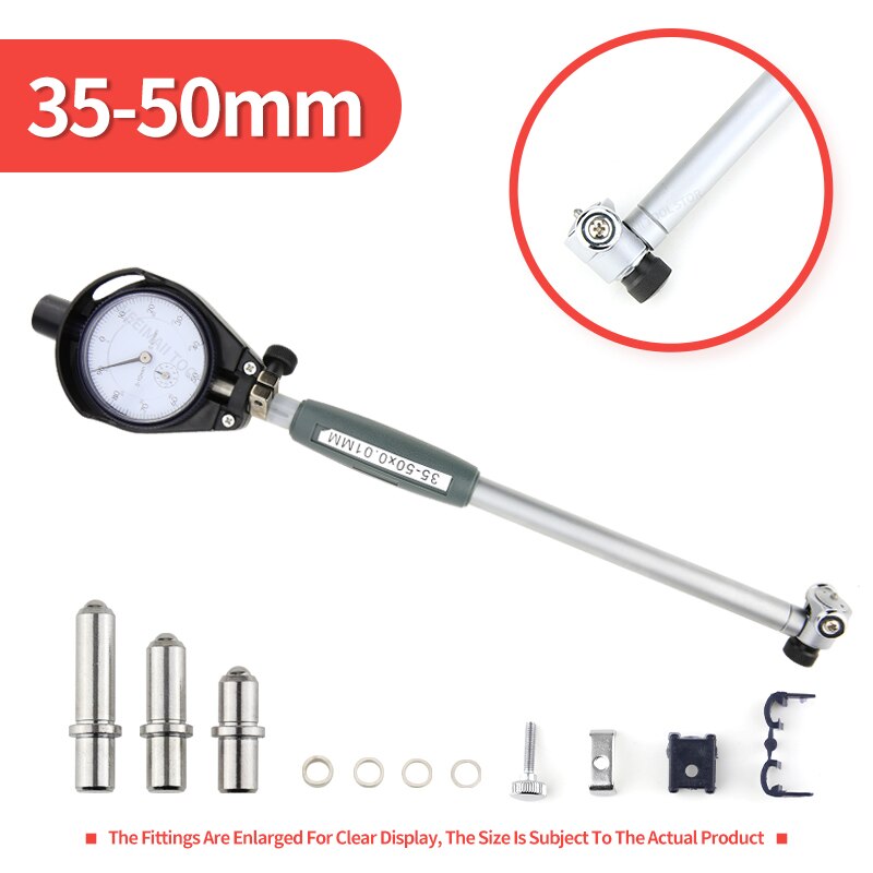 Meten Staaf 0.01Mm Dial Bore Gauge 18-35Mm 35-50Mm 50-160Mm Center ring Meetklok Micrometer Meters Meetinstrumenten: Blake 35-50mm