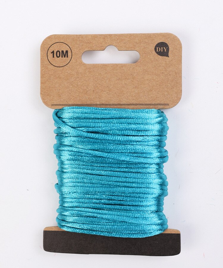 10 Meters Braided Macrame Silk Macrame Cords Rope Thread Wire 2.5 mm DIY Satin Bracelets Making Findings Beading LT20: XT53