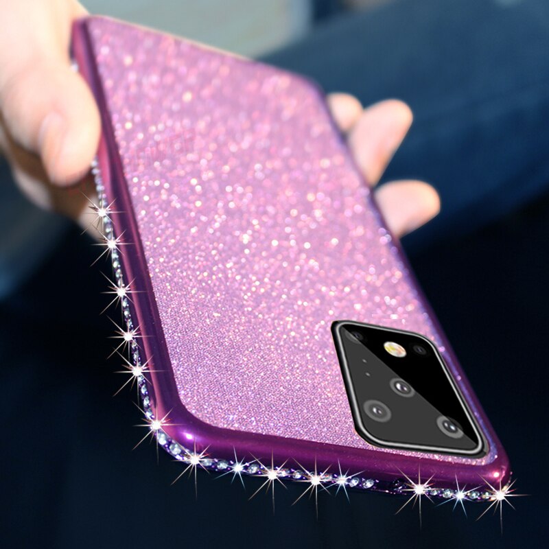 Voor Samsung Galaxy A51 Case 3D Diamond Glitter Soft Tpu Cover Voor Samsung A71 A51 Sm A515F A717F Een 51 71 Bling Strass Gevallen