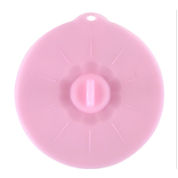Extra large and large silicone cover kitchen reusable food storage covers suction silicone lids seal for pots and pans: 31.5x30cm  pink