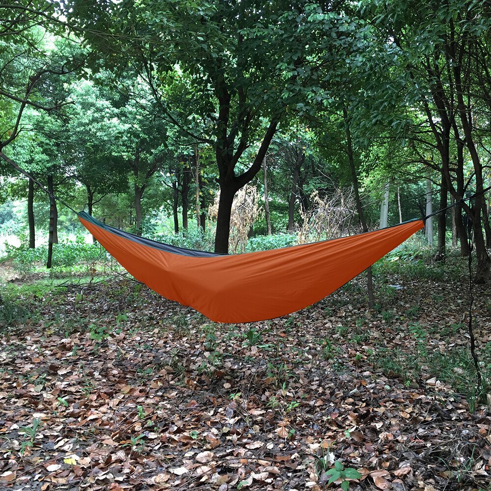 Hamaca para dormir, manta para acampar, mochilero, viajes al aire libre: Orange