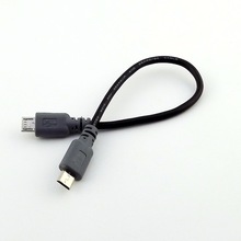 1 pc Micro USB Type B Male Naar Micro B Male 5 Pin Converter OTG Adapter Lead Data Kabel 20 cm