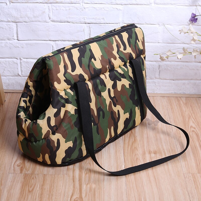 Camouflage Hond Draagtassen Voor Kleine Honden Katten Outdoor Reizen Huisdier Handtas Rugzak Draagbare Puppy Sling Bag Hond Producten: 36x21x24CM