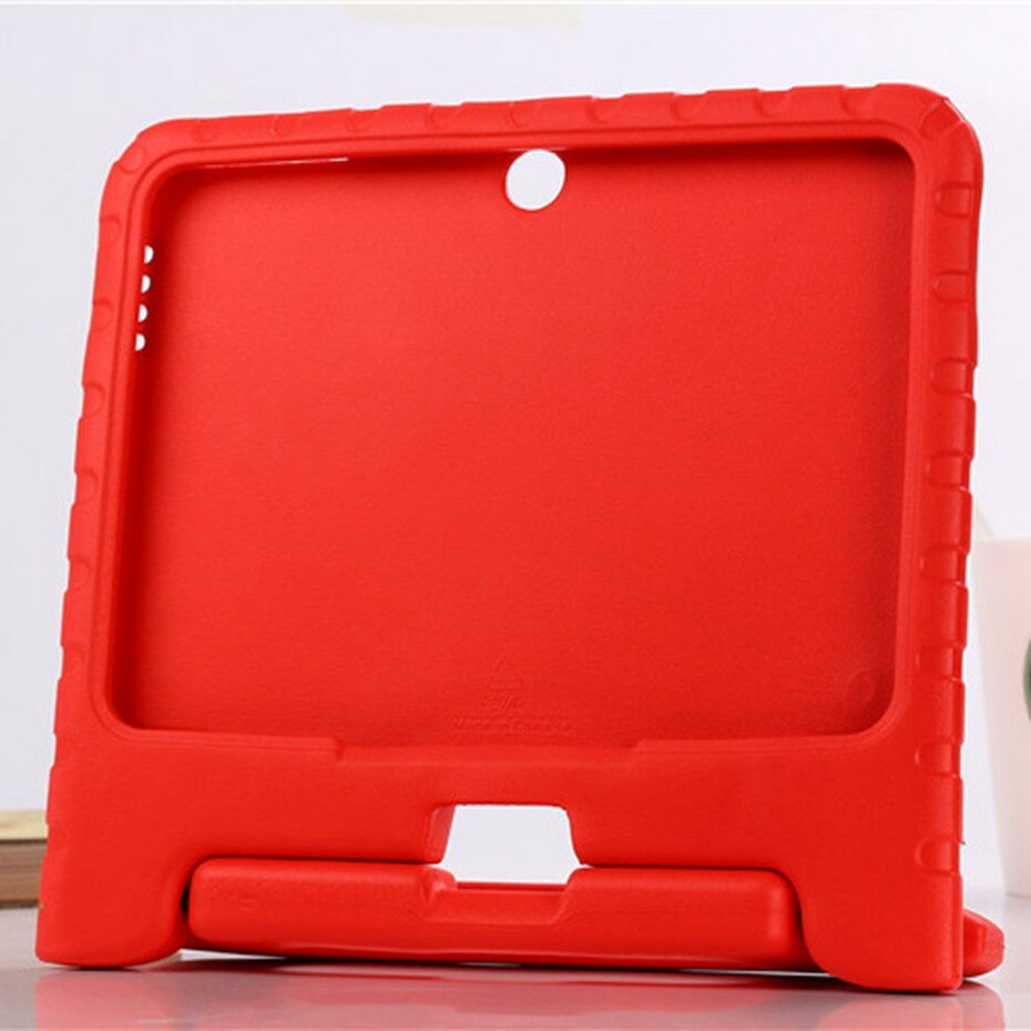 Funda de silicona para tableta Samsung Galaxy Tab 3, 10,1, P5200, P5210, de cuerpo completo, segura, para niños, T530, T531, T535: Rojo
